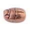 The Bead Chest Pharaonic Copper Scarab Bead 20x14mm Middle East Unusual Large Hole